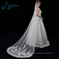 Acessórios nupciais da catedral Tulle Long Lace Wedding Veil